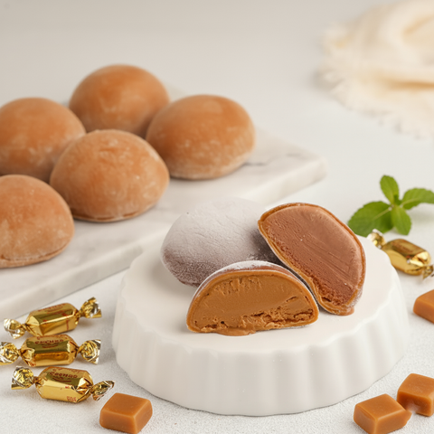 Vegan Salted Caramel Mochi Ice Cream 24 Pack