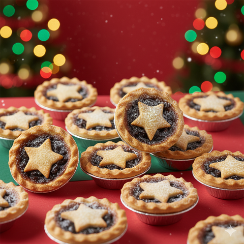 Christmas Mince Pie with Star Top