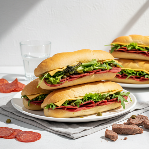 Beef Pepperoni & Cheese Baguette 220G