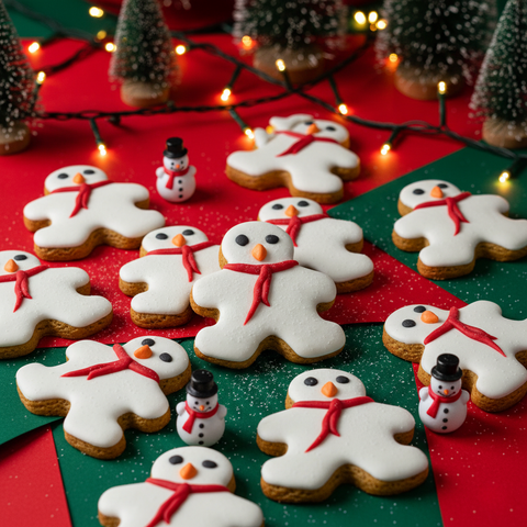 Ginger Snowman Cookie (Plain)