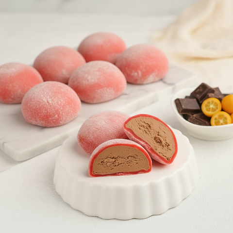 Chocolate Orange Mochi Premium Ice Cream 24 Pack