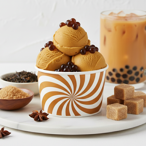 Thai Tea & Brown Sugar Premium Boba Ice Cream 250ml