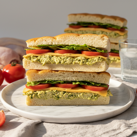 Pesto Chicken Foccasia 250G