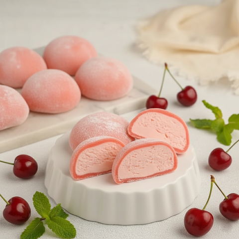 Cherry Mochi Premium Ice Cream 24 Pack