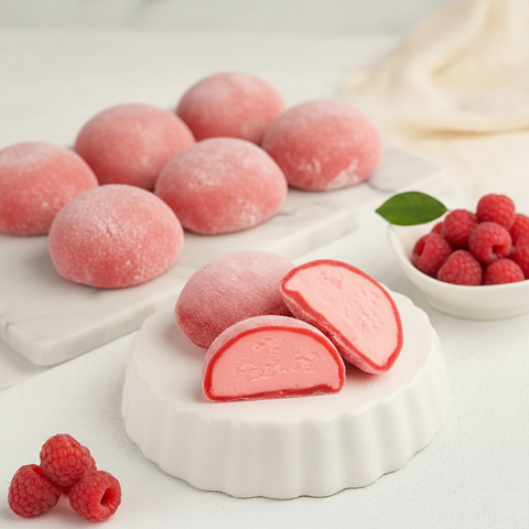 Raspberry Mochi Premium Ice Cream 24 Pack