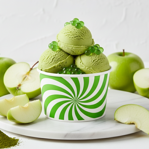 Matcha & Green Apple Premium Boba Ice Cream 250ml