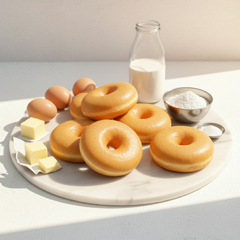 Premium Plain Donuts Low Sugar 6 Pack