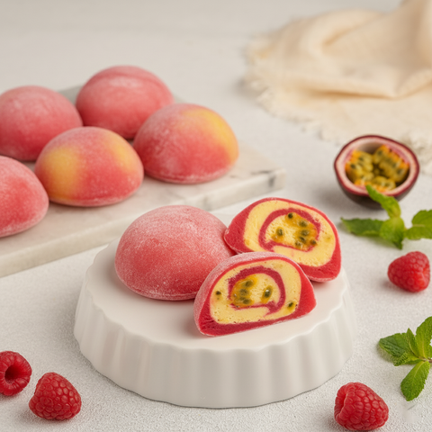 Raspberry Passion Fruit Mochi Ice Cream 24 Pack