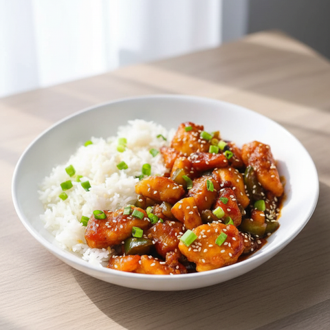 Chicken Sweet & Sour With Rice