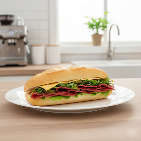 Beef Pepperoni & Cheese Baguette 220G
