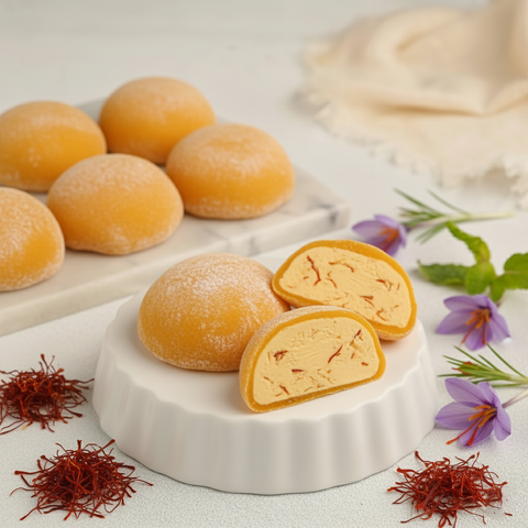 Saffron Mochi Premium Ice Cream 24 Pack