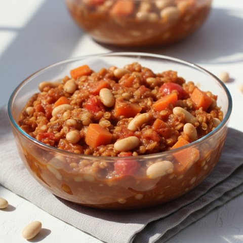 Red Lentil & Mixed Beans Casserole 350g