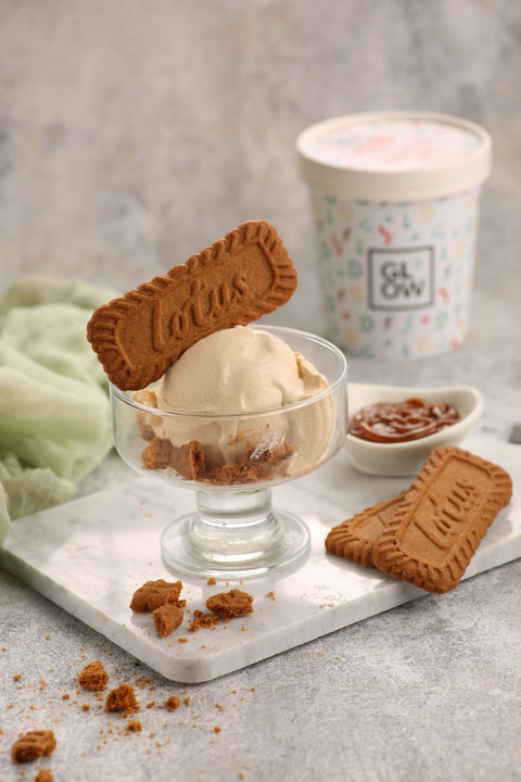 Vegan Lotus Biscuit Ice Cream
