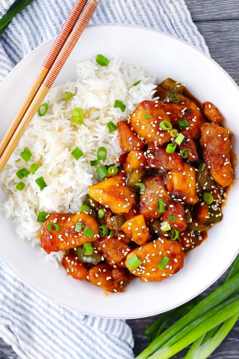 Chicken Sweet & Sour With Rice